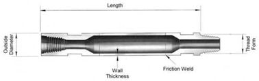 Gwint Mayhew Pręty drążone Średnica 114.3mm ze spawem tarciowym Stemple narzędziowe do wiercenia obrotowego